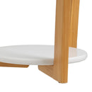 Mesa Auxiliar Blanca de Madera Laminada-Pino 45x45x60 cm