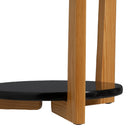 Mesa Auxiliar Negra de Madera Laminada-Pino 45x45x60 cm