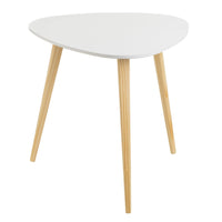 Set de 2 mesas auxiliares nido blancas