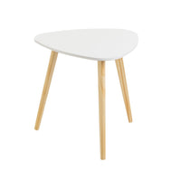 Set de 2 mesas auxiliares nido blancas