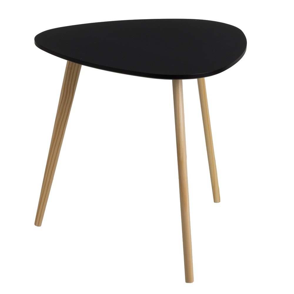 Set de 2 mesas auxiliares nido negras