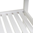 Carro de cocina de madera de pino blanco y natural