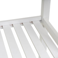 Carro de cocina de madera de pino blanco y natural