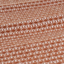 Manta terracota de 130x160 cm con flecos