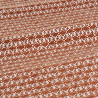 Manta terracota de 130x160 cm con flecos