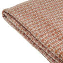 Manta terracota de 130x160 cm con flecos