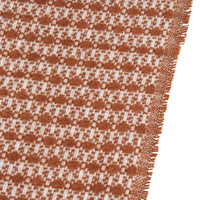 Manta terracota de 130x160 cm con flecos