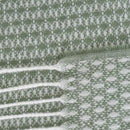 Manta verde de 130x160 cm con flecos