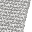 Manta gris de 130x160 cm con flecos