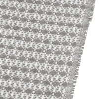 Manta gris de 130x160 cm con flecos