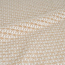 Manta beige de 130x160 cm con flecos