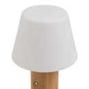 Lámpara LED de bambú marrón