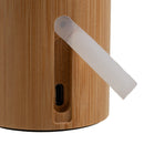 Lámpara LED de bambú marrón