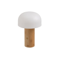 Lámpara LED de bambú marrón 