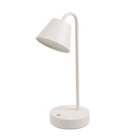 Lampara Flexo de Metal Blanco con LED Integrado de 32 cm