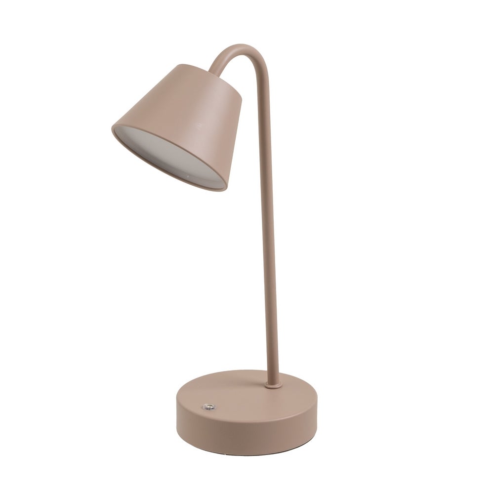 Lampara Flexo de Metal Taupe con LED Integrado de 32 cm