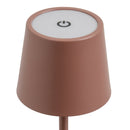 Lámpara LED de metal taupe de 9cm