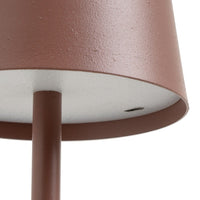 Lámpara LED de metal taupe de 9cm