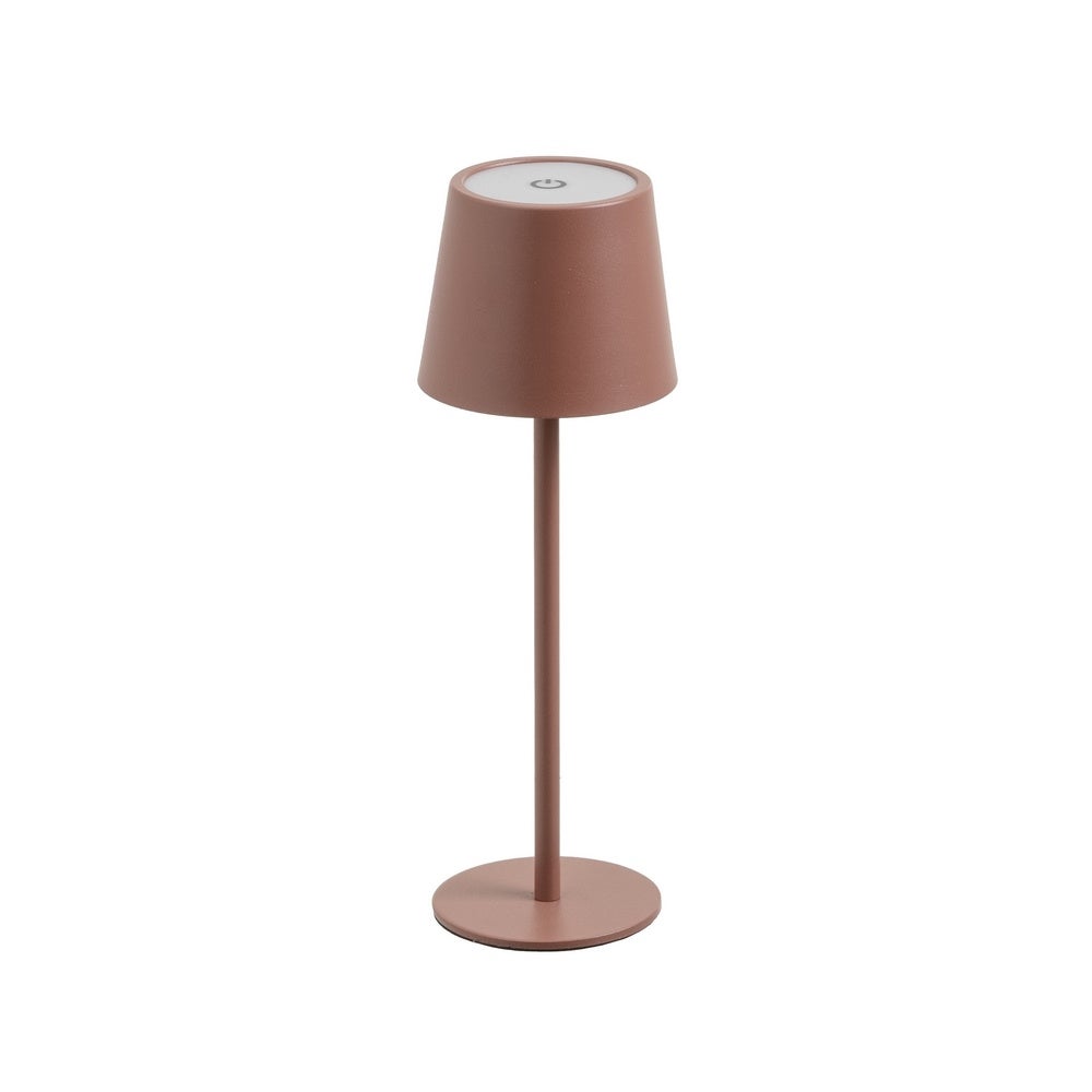 Lámpara LED de metal taupe de 27cm