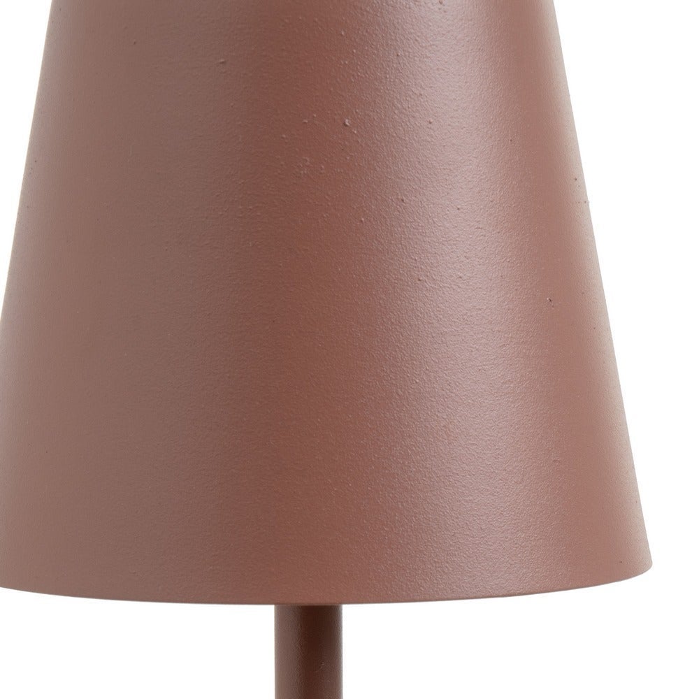 Lámpara LED de metal taupe de 11cm