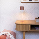 Lámpara LED de metal taupe de 37cm