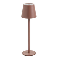 Lámpara LED de metal taupe de 11cm