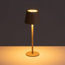 Lámpara LED de metal beige de 9 cm