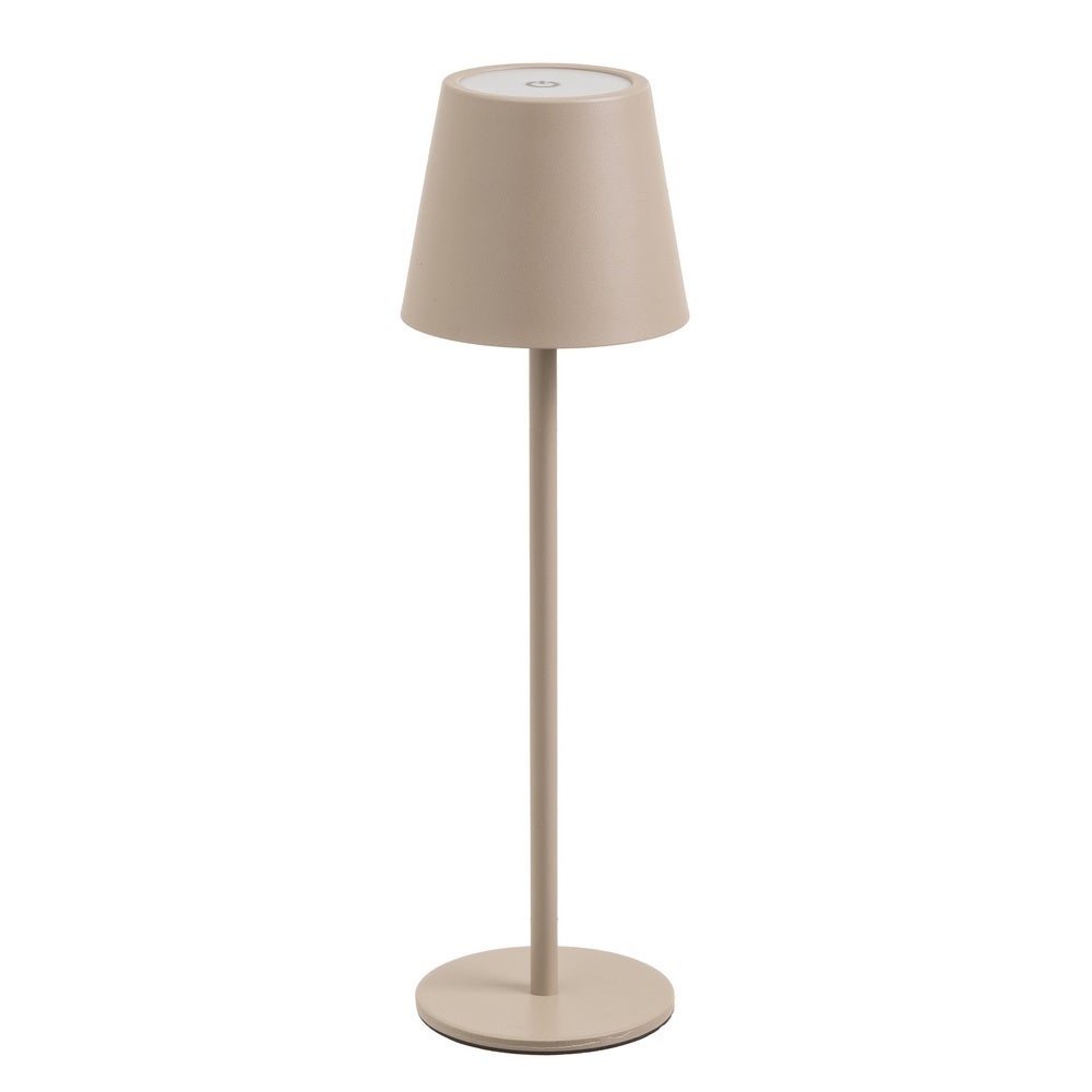 Lámpara LED de metal beige de 11 cm