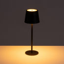 Lámpara LED de metal negro de 9 cm