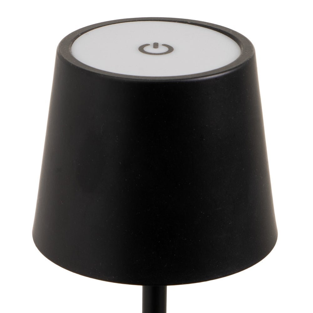 Lámpara LED de metal negro de 9 cm