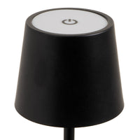 Lámpara LED de metal negro de 9 cm