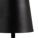 Lámpara LED de metal negro de 9 cm