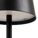 Lámpara LED de metal negro de 9 cm