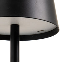 Lámpara LED de metal negro de 9 cm