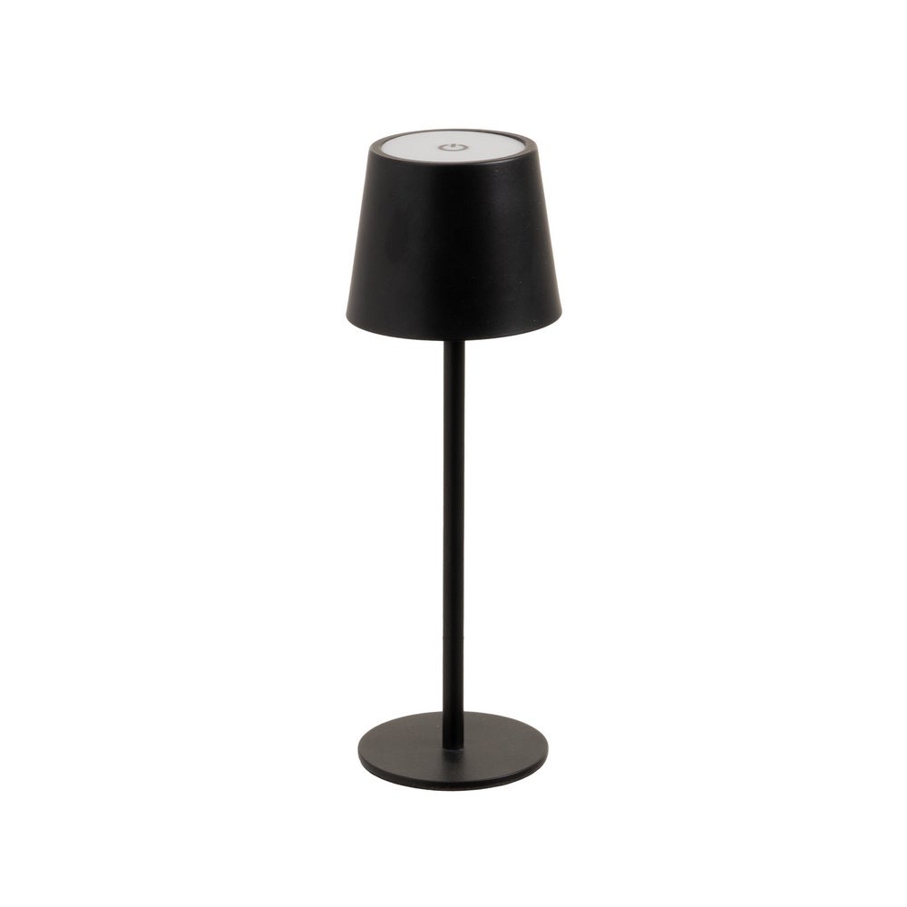 Lámpara LED de metal negro de 9 cm