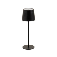 Lámpara LED de metal negro de 9 cm