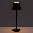 Lámpara LED de metal negro de 11 cm