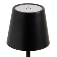 Lámpara LED de metal negro de 11 cm