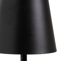 Lámpara LED de metal negro de 11 cm