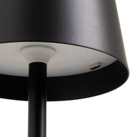 Lámpara LED de metal negro de 11 cm