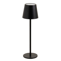 Lámpara LED de metal negro de 11 cm