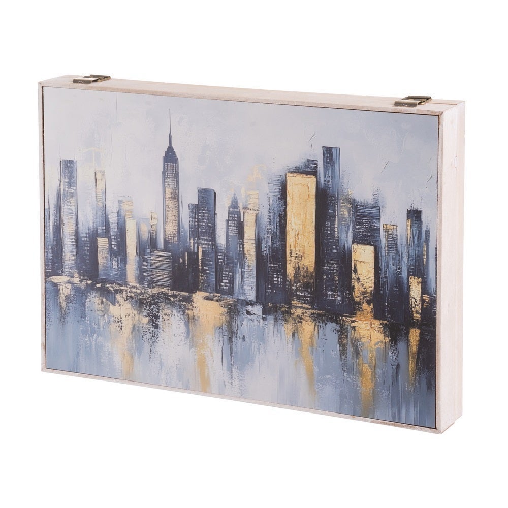 Tapa para contador New York gris y amarillo