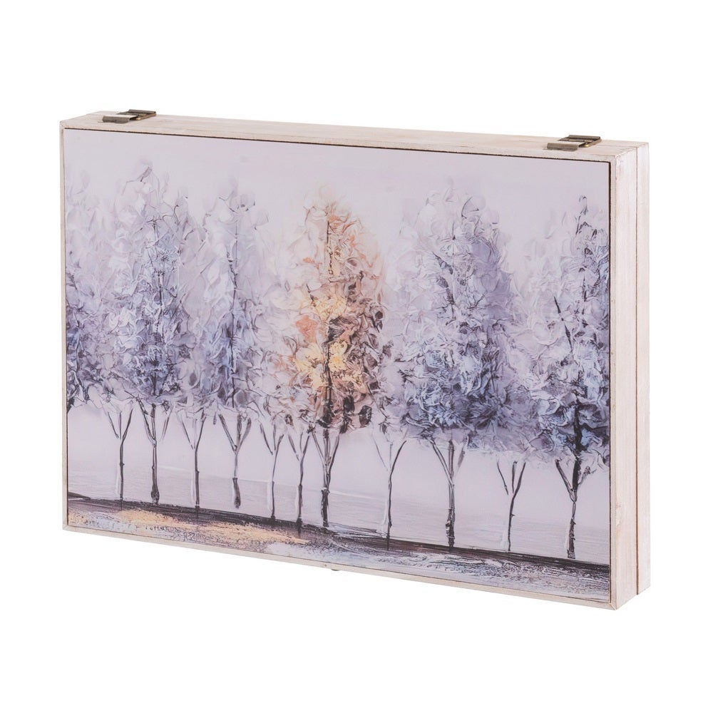 Tapa para cuadro eléctrico con dibujo de árboles de 46x31 cm