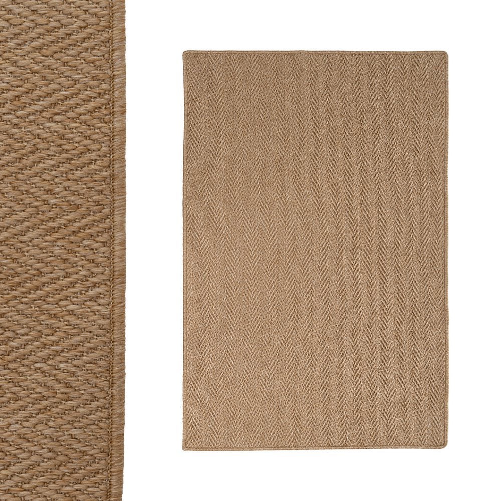 Alfombra de Polipropileno Beige Antideslizante 120x180 cm