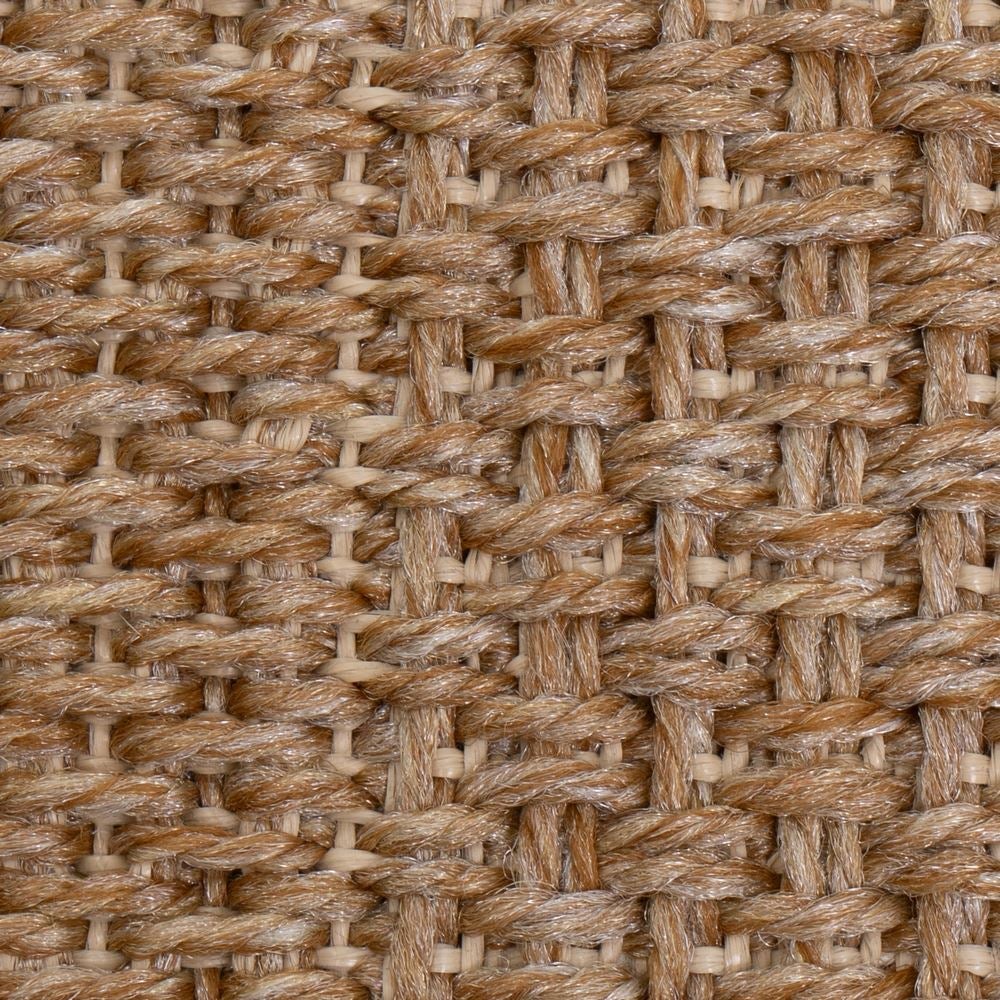 Alfombra Exterior de Polipropileno Beige 80x150 cm