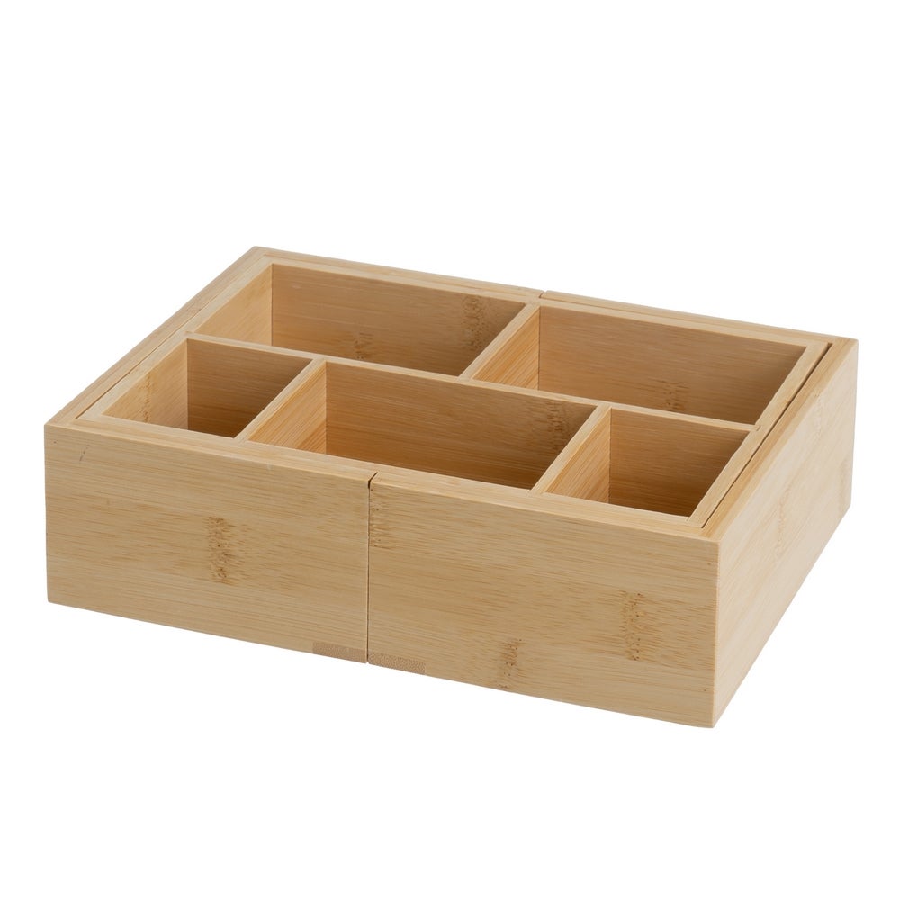 Organizador de Cosmeticos Extensible de Bambú de 24 a 40 cm