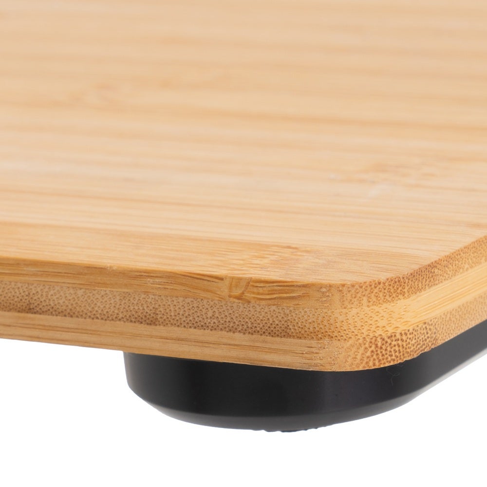 Bascula de Baño de Bambú con Pantalla LCD 28x28 cm