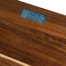 Bascula de Baño de Madera de Acacia con Pantalla LCD 28x28 cm