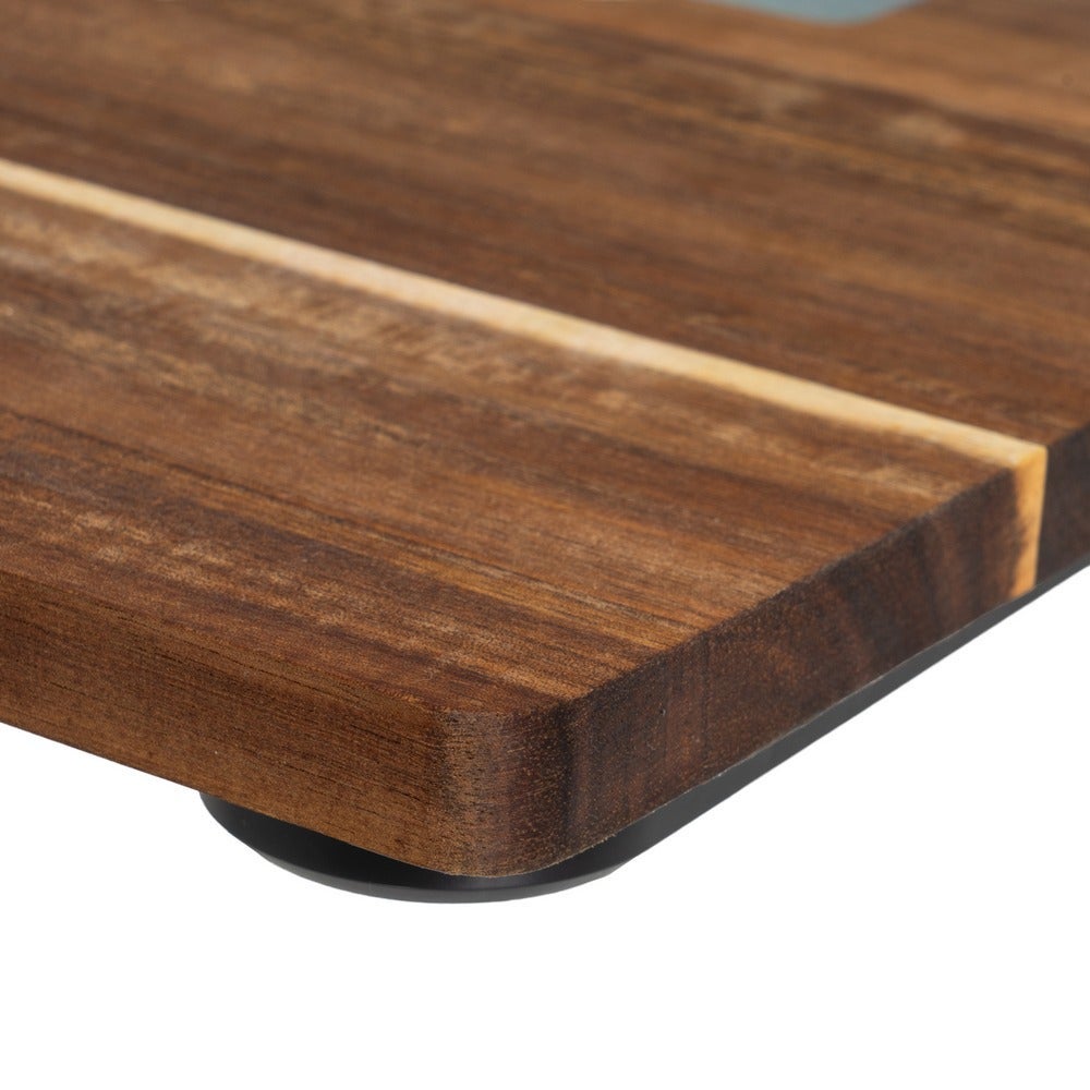 Bascula de Baño de Madera de Acacia con Pantalla LCD 28x28 cm