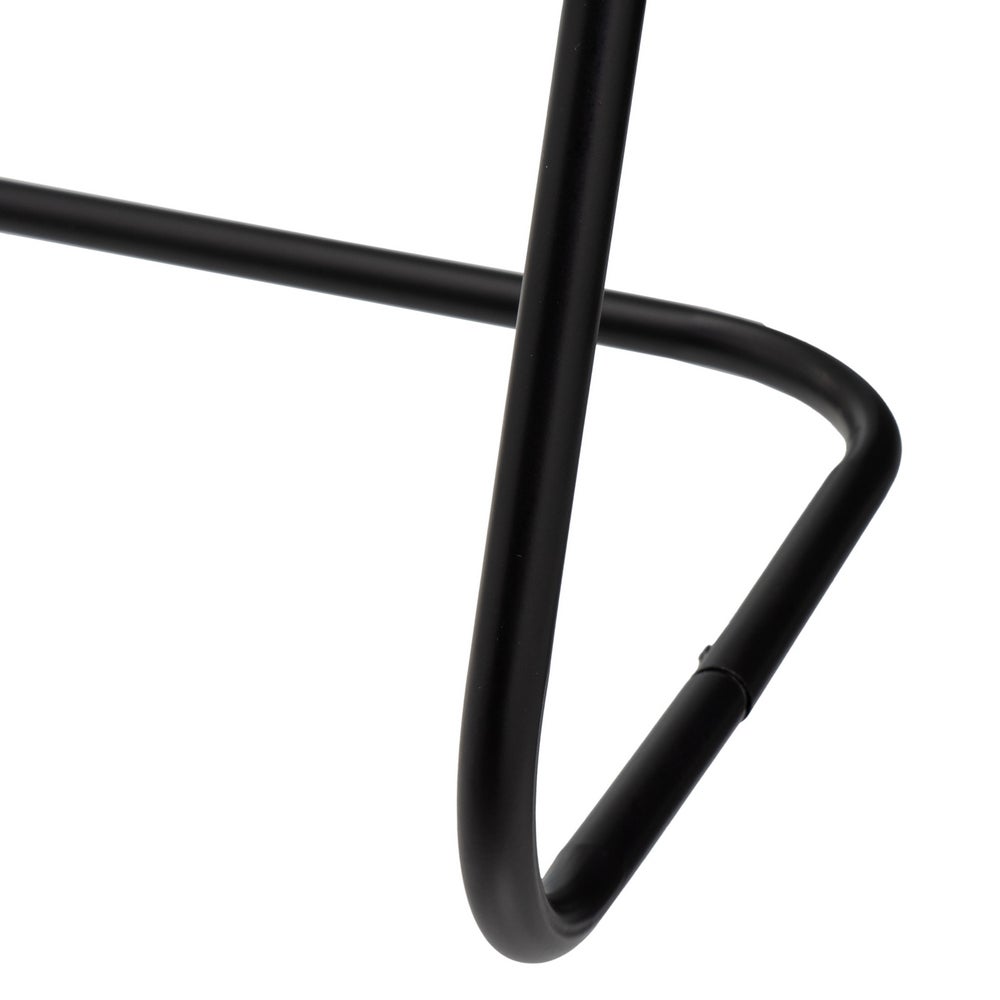 Toallero de pie moderno de 3 brazos de metal negro de 46x35x82 cm